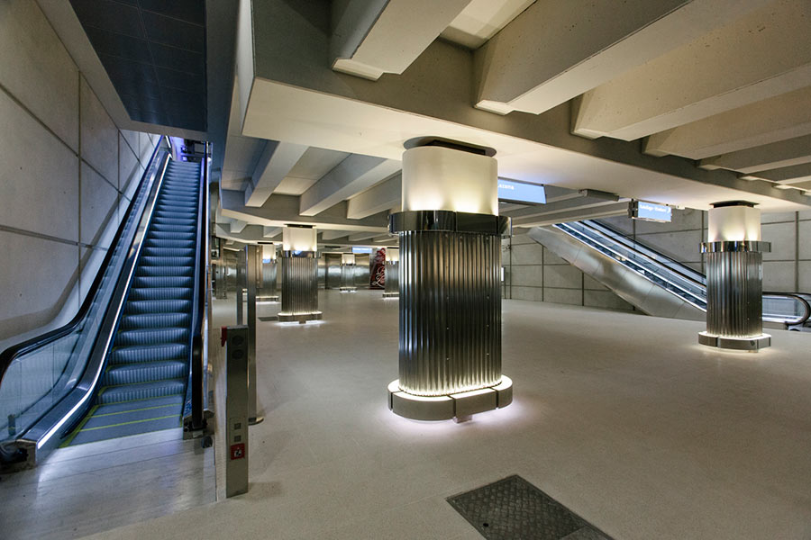  Luminarias para el vestíbulo del intercambiador de la Estación de San Nicolás, Casco Viejo Bilbao
